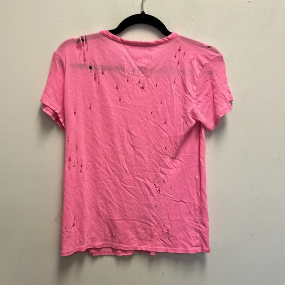 Chaser distressed hot pink tee - Picture 3 of 4